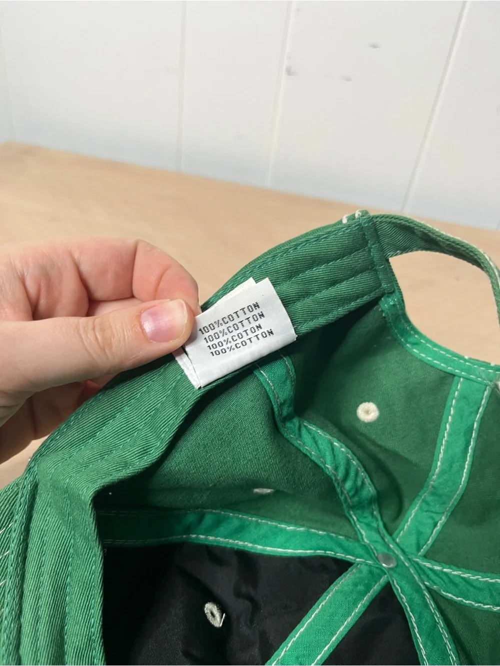 Master Green Cap Contrasting Stitching Golf Augusta Georgia